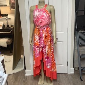 Vince camuto sleeveless high low dress.